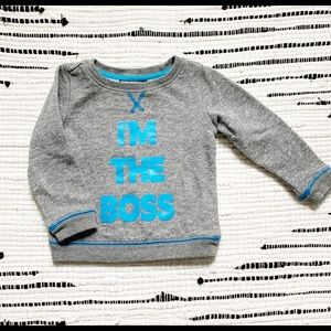 Bloomingdales ‘I’m the Boss’ crew neck sweatshirt